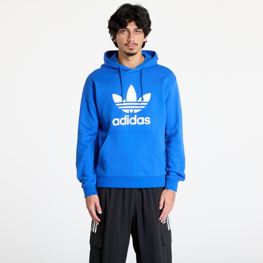 Pulóver adidas Adicolor Trefoil Classics Hoody Blue S-alacsony-ár