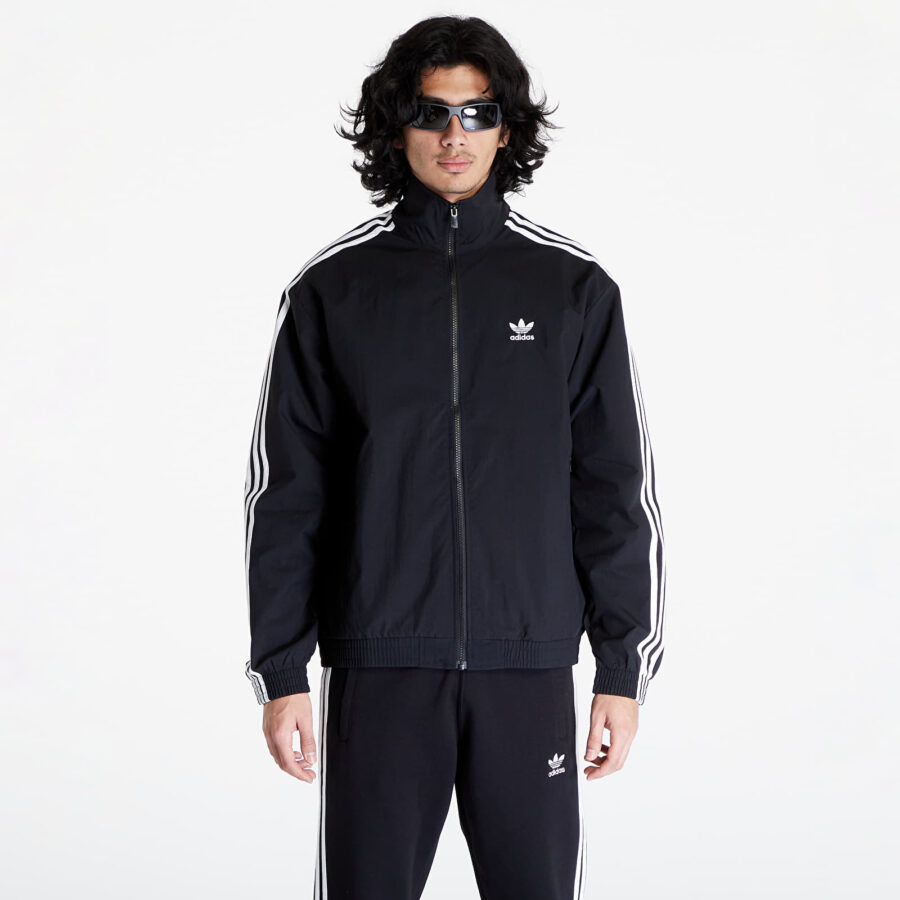 Pulóver adidas Adicolor Woven Firebird Track Top Black M-alacsony-ár