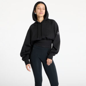 Pulóver adidas By Stella McCartney Cro-Packed Hoodie Black M-alacsony-ár