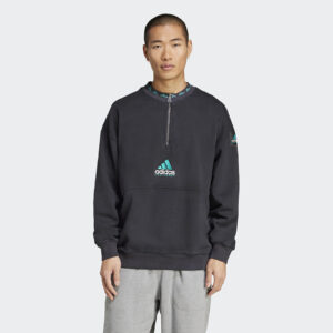 Pulóver adidas Equipment Fleece Half-Zip Black/ Black S-alacsony-ár