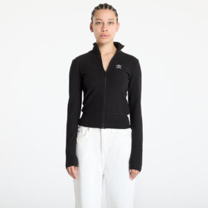 Pulóver adidas Essentials Rib Full Zip Tracktop Black/ Black XS-alacsony-ár
