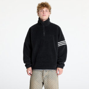 Pulóver adidas Neuclassic Polarfleece 1/2 Zip Sweatshirt Black S-alacsony-ár