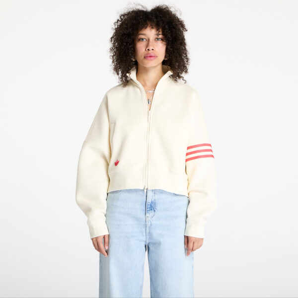 Pulóver adidas Neuclassics Track Top Cream White/ Real Coral XS-alacsony-ár