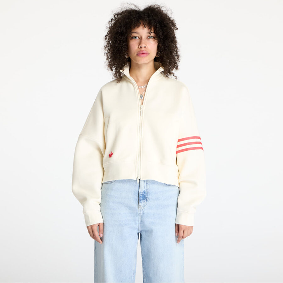 Pulóver adidas Neuclassics Track Top Cream White/ Real Coral XS-alacsony-ár