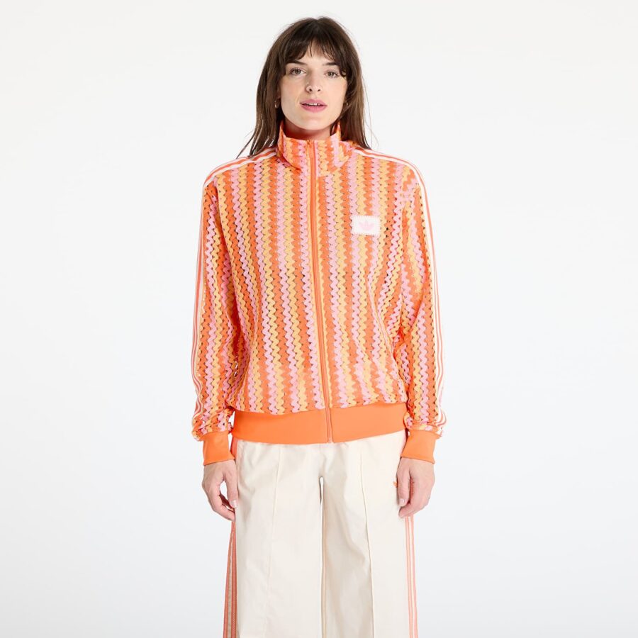 Pulóver adidas Originals Summer Glow Firebird Track Top Semi Lucid Fuchsia/ Hazy Orange/ Semi Solar Orange XS-alacsony-ár