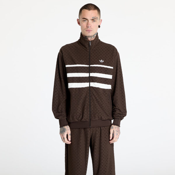 Pulóver adidas Originals Track Top Dark Brown L-alacsony-ár
