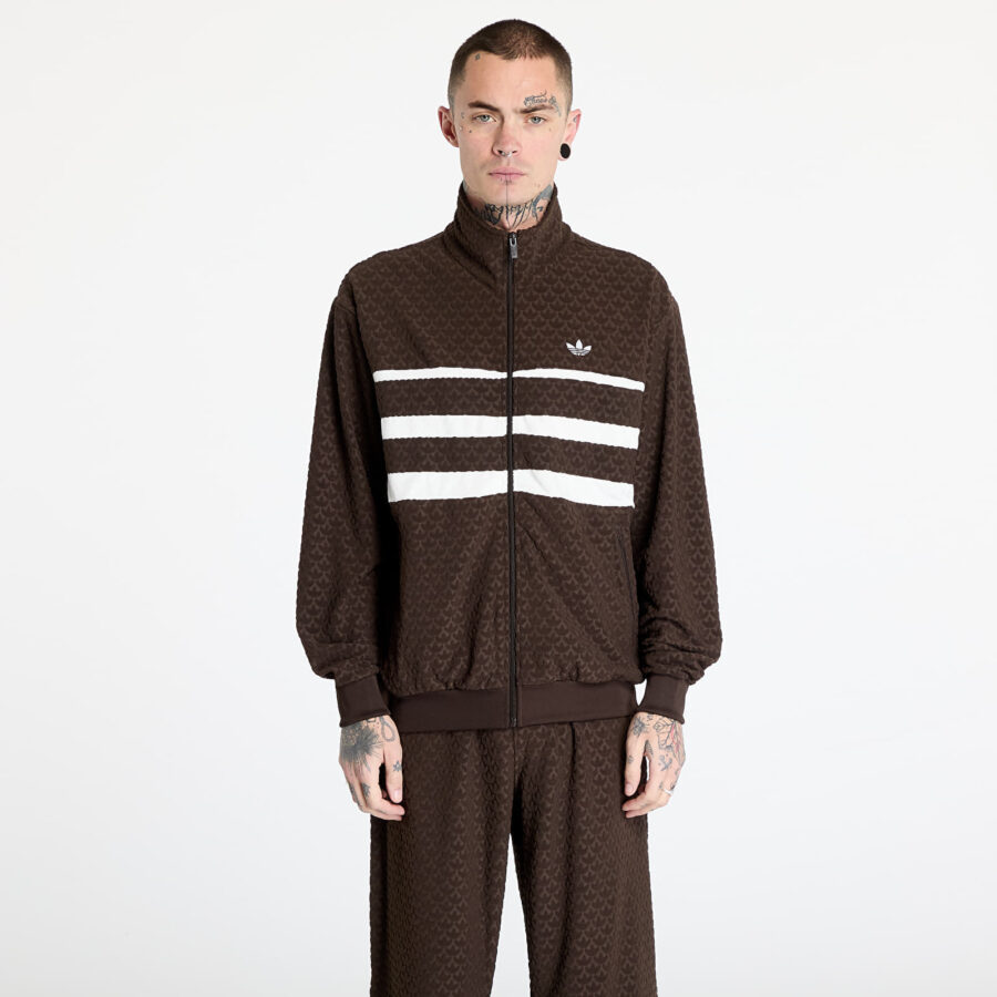 Pulóver adidas Originals Track Top Dark Brown L-alacsony-ár
