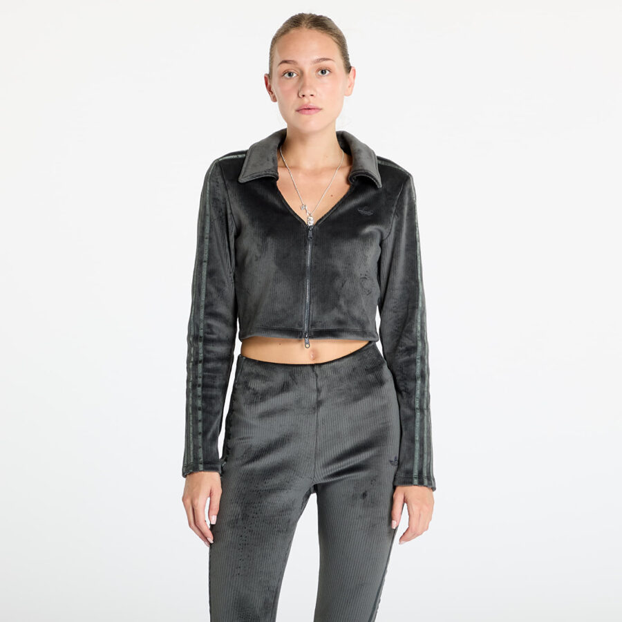 Pulóver adidas Rib Cardigan Carbon M-alacsony-ár