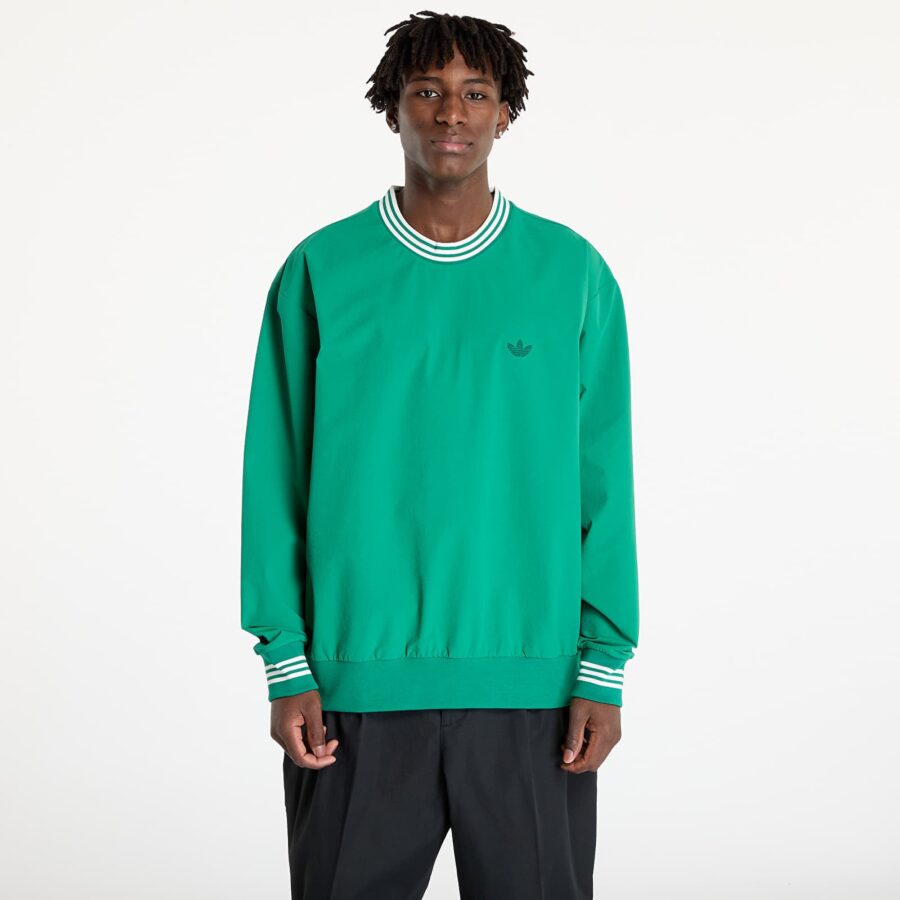 Pulóver adidas Rolling Links Dwr Crew Bright Green M-alacsony-ár