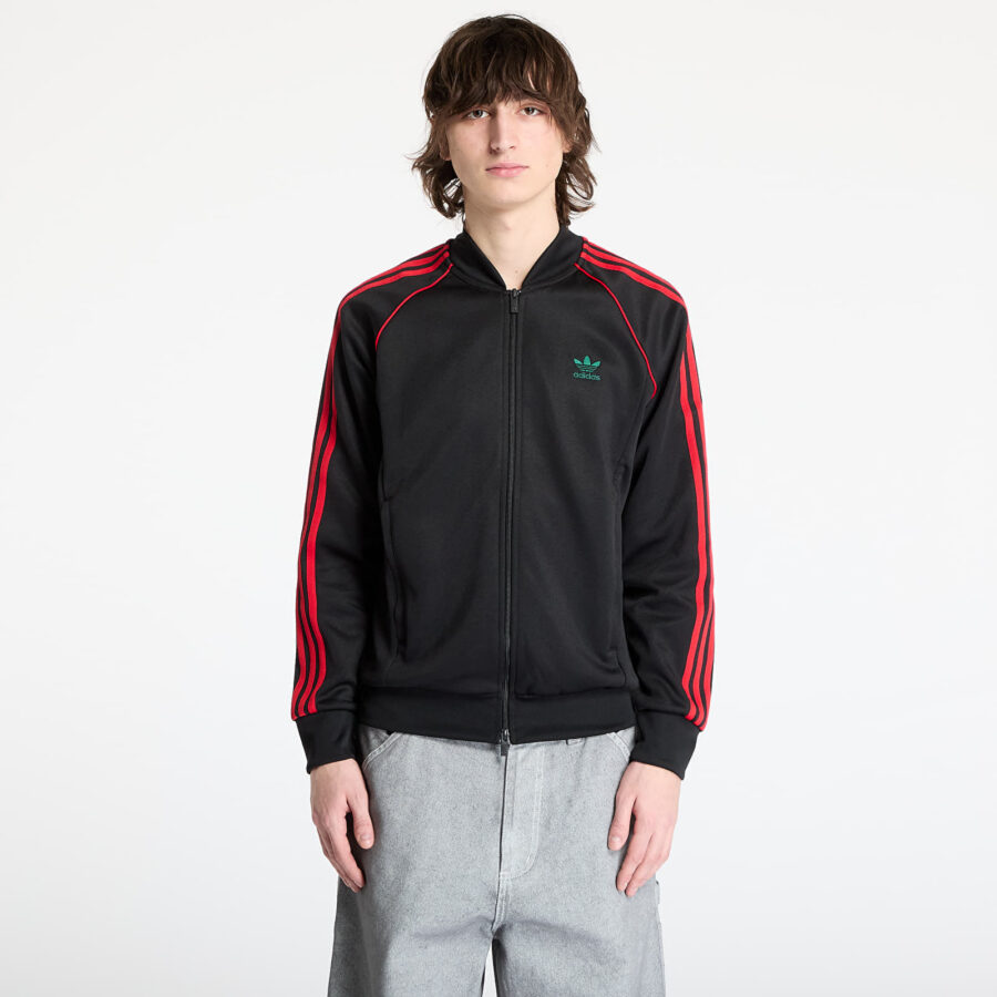 Pulóver adidas Sst Adicolor Classics Tracktop Black/ Better Scarlet S-alacsony-ár