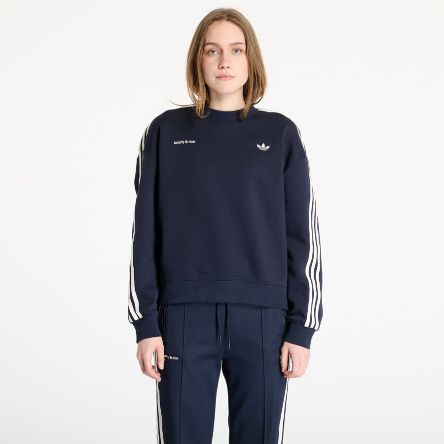 Pulóver adidas X Sporty & Rich Sweatshirt Night Navy XS-alacsony-ár