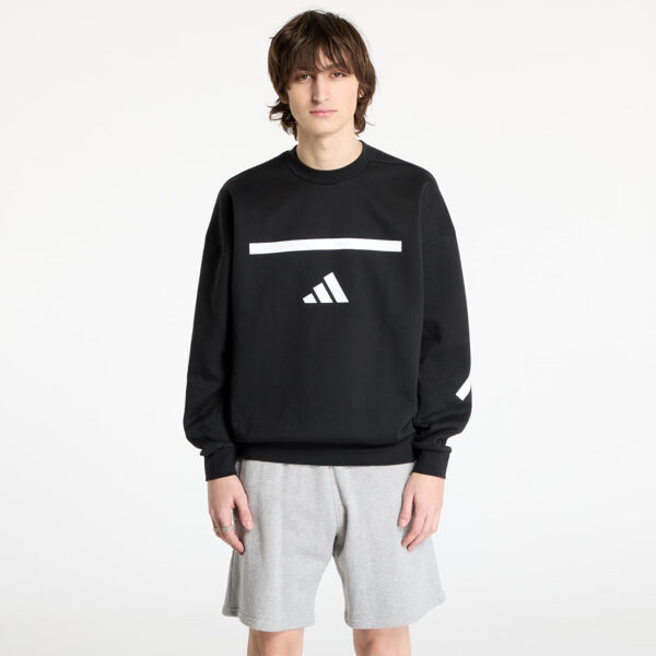 Pulóver adidas Z.N.E. Sweatshirt Black/ White S-alacsony-ár
