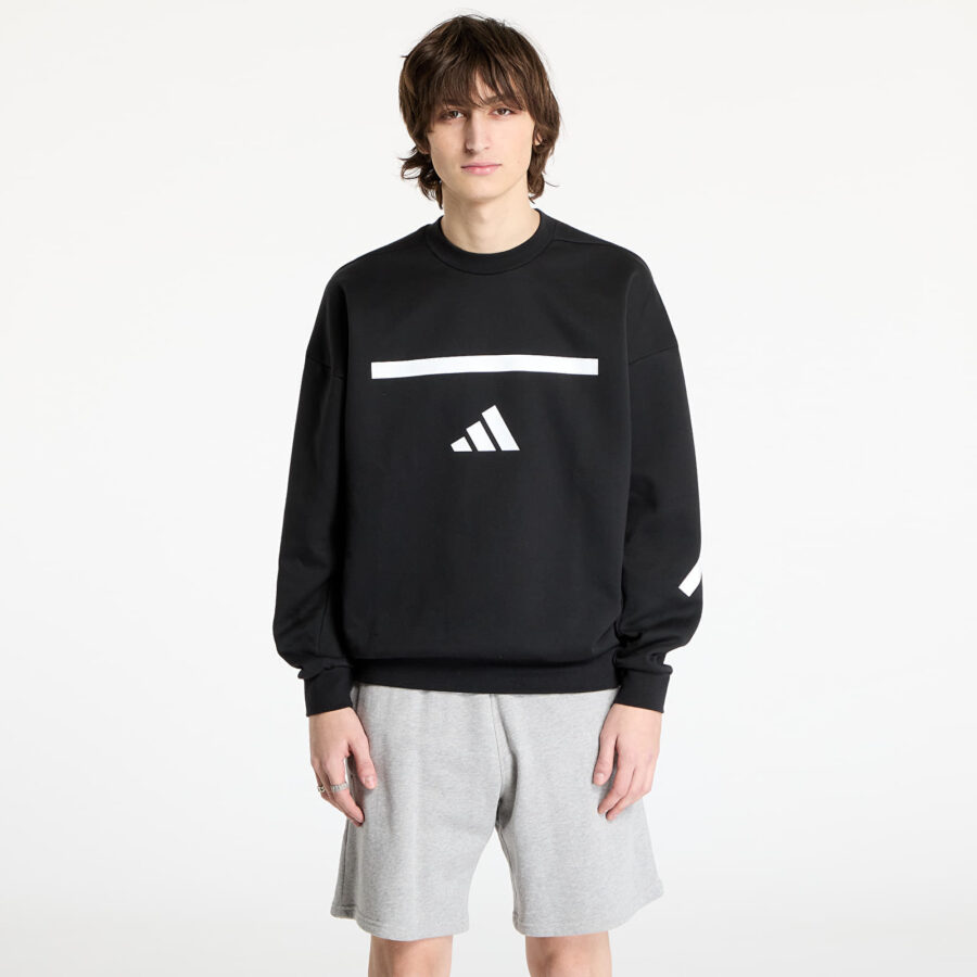 Pulóver adidas Z.N.E. Sweatshirt Black/ White S-alacsony-ár