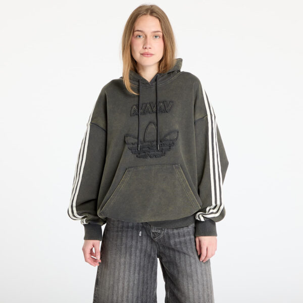 Pulóver adidas x Avavav Shoulderless Hoodie Dark Grey/ Carbon XS-alacsony-ár