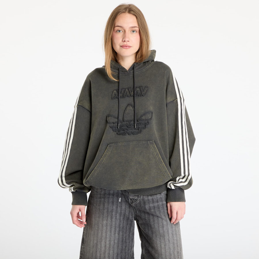Pulóver adidas x Avavav Shoulderless Hoodie Dark Grey/ Carbon XS-alacsony-ár