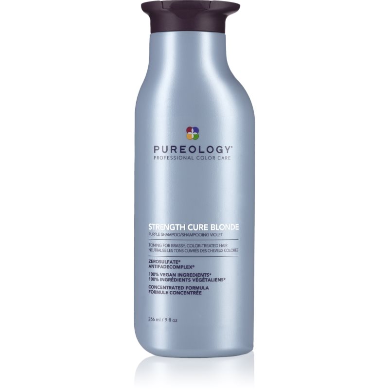 Pureology Strength Cure Blonde lila sampon szőke hajra hölgyeknek 266 ml-Ár