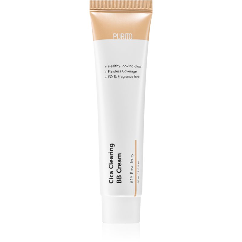 Purito Cica Clearing BB krém UVA és UVB szűrővel árnyalat 15 Rose Ivory 30 ml-Ár