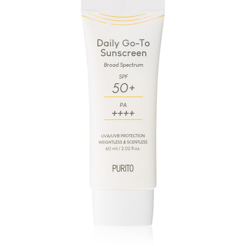 Purito Daily Go-To Sunscreen gyengéd védő arckrém SPF 50+ 60 ml-Ár