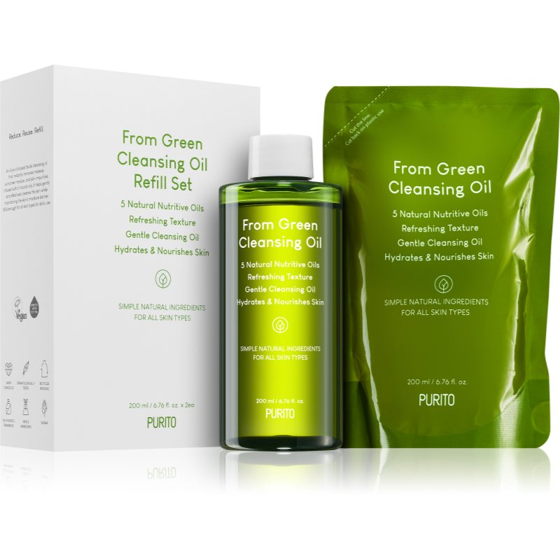 Purito From Green arctisztító olaj + utántöltő 2x200 ml-Ár