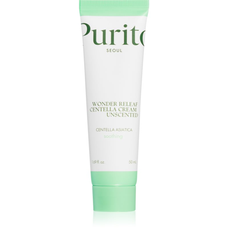 Purito Wonder Releaf Centella Cream Unscented regeneráló krém az arcbőr megnyugtatására 50 ml-Ár