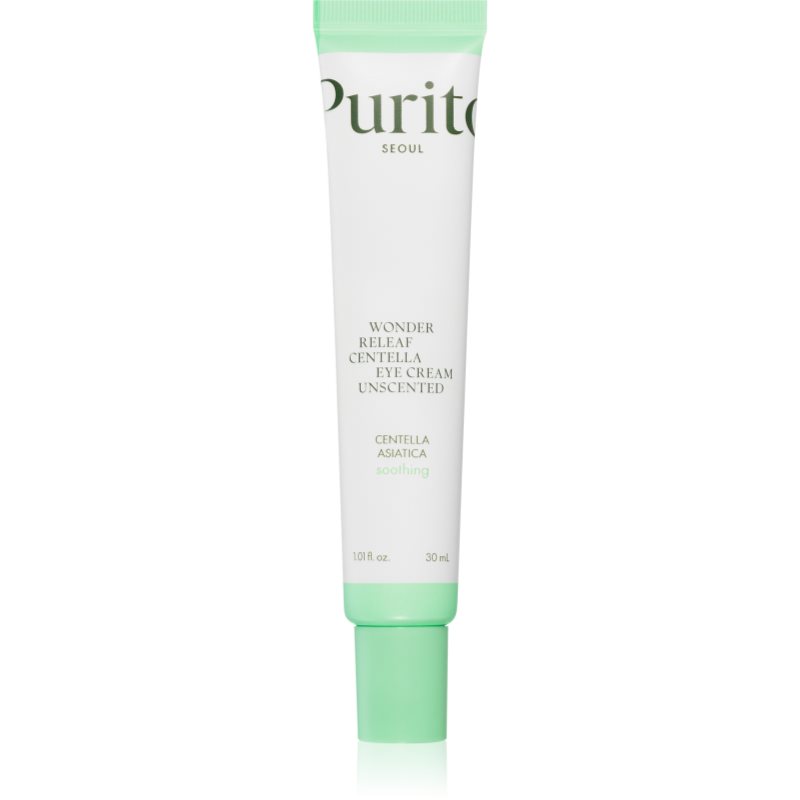 Purito Wonder Releaf Centella Eye Cream Unscented gyengéd szemkrém a duzzanatokra és a sötét karikákra 30 ml-Ár