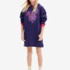 Purple Girly Hoodie Desigual Emmline Disney Hoodie - Girls