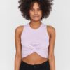 Purple crop top Noisy May Twiggi - Women's