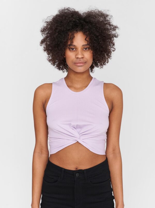 Purple crop top Noisy May Twiggi - Women's