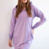 Purple dress with hood