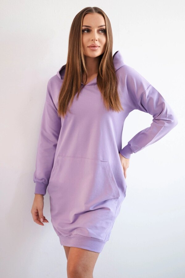 Purple dress with hood