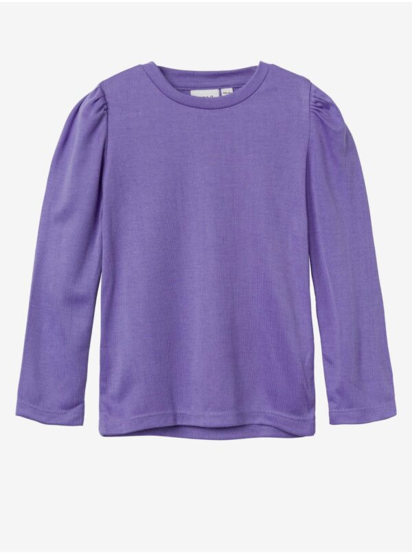 Purple girl's long-sleeved T-shirt name it Lilde - Girls