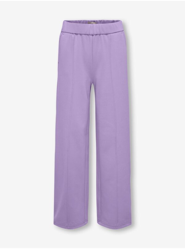 Purple girls' wide trousers ONLY Poptrash - Girls