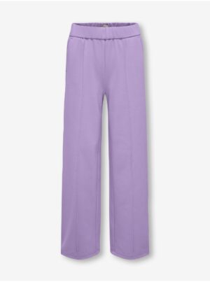 Purple girls' wide trousers ONLY Poptrash - Girls