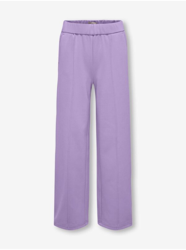 Purple girls' wide trousers ONLY Poptrash - Girls