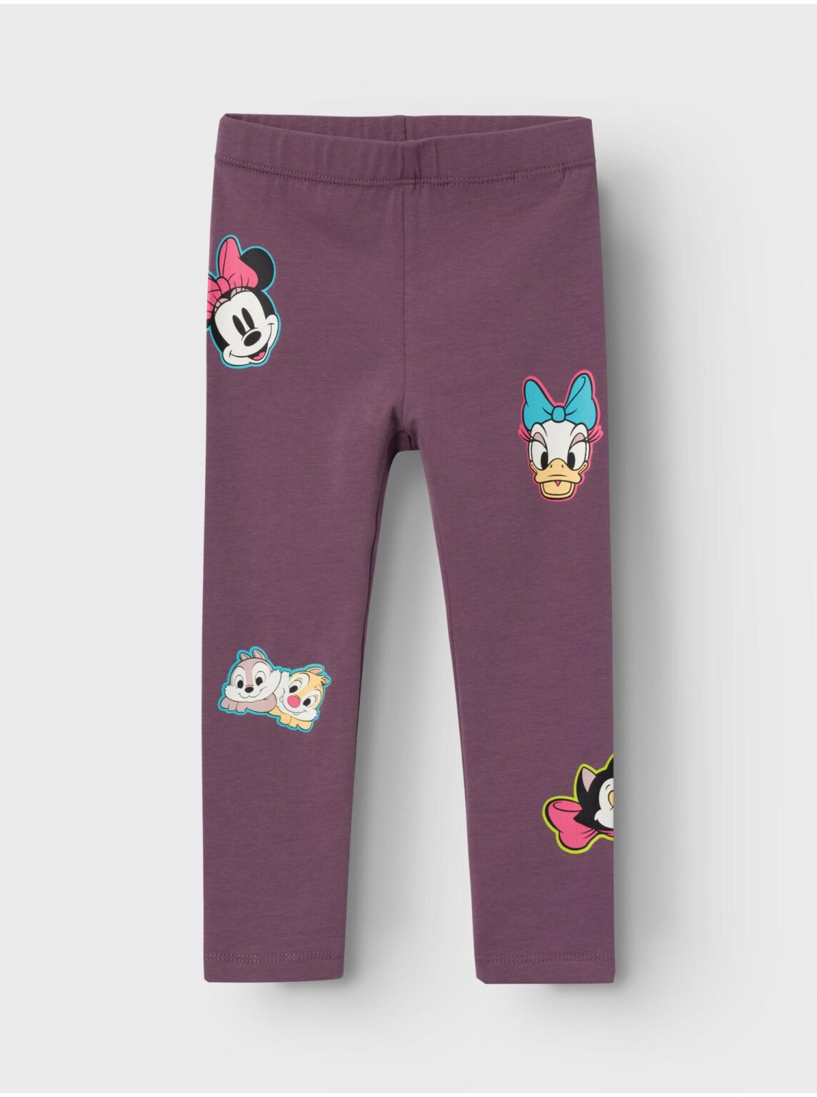 Purple girly patterned leggings name it Jerassa Minnie - Girls
