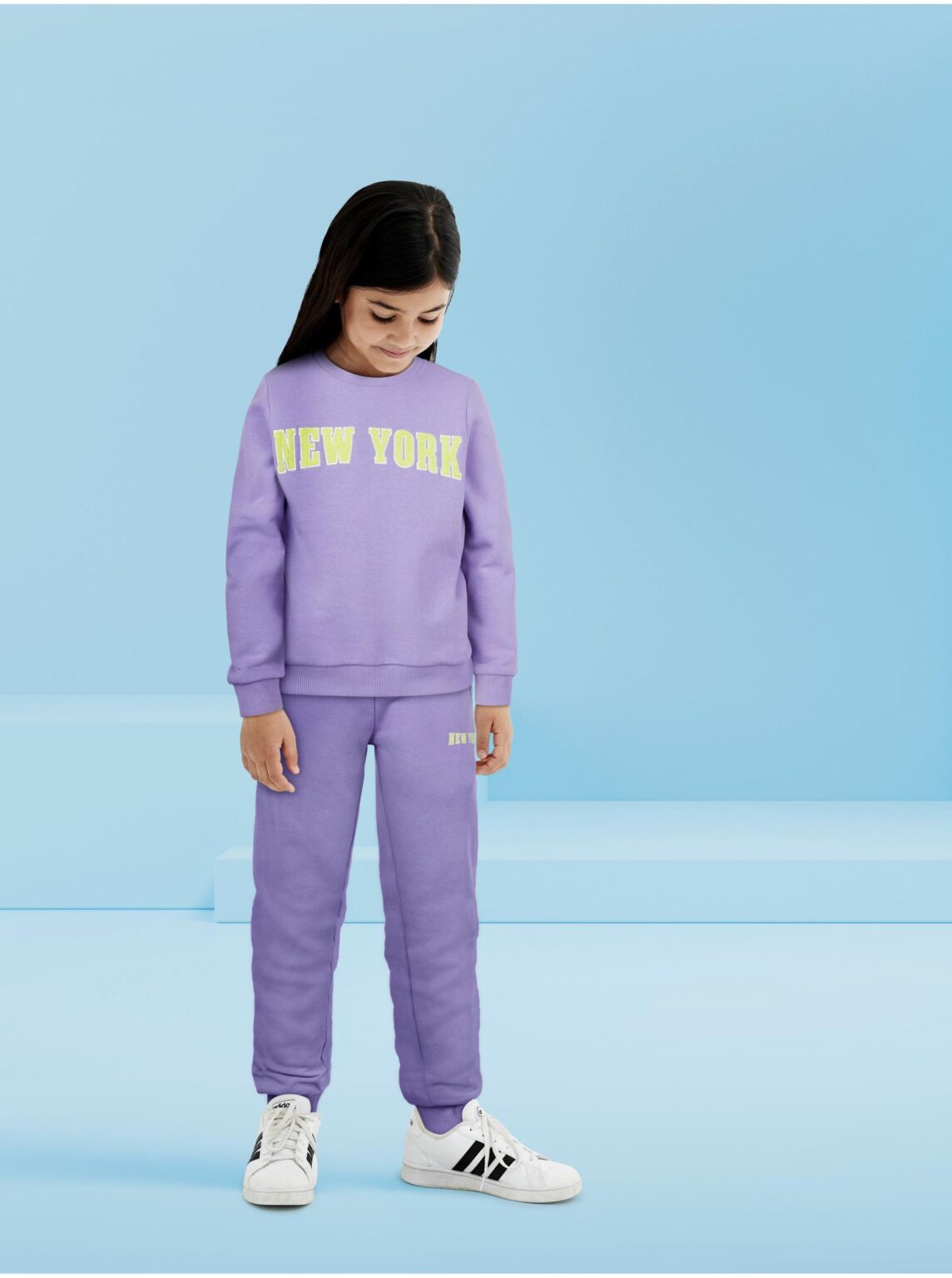 Purple girly sweatshirt name it Lola - Girls