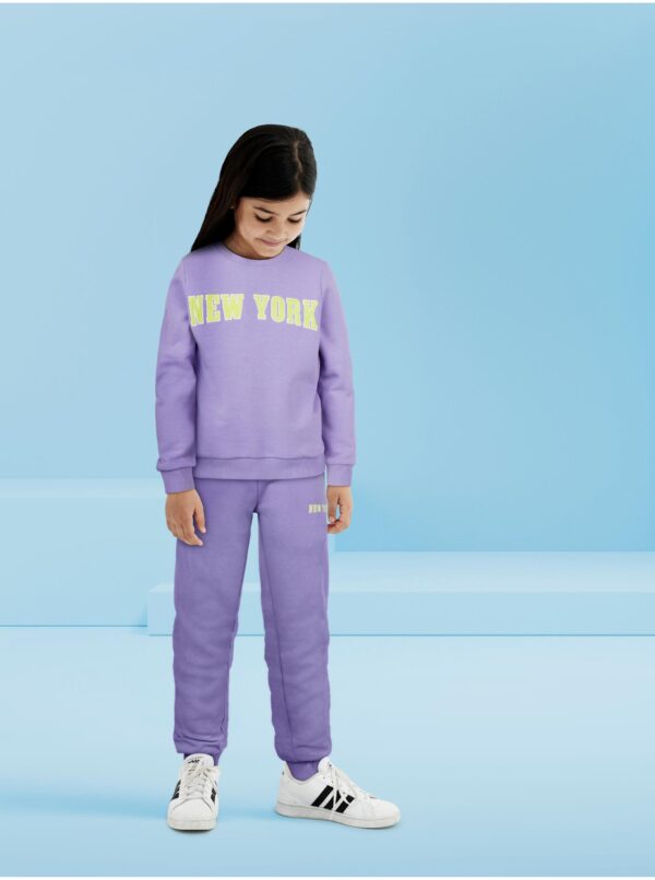 Purple girly sweatshirt name it Lola - Girls