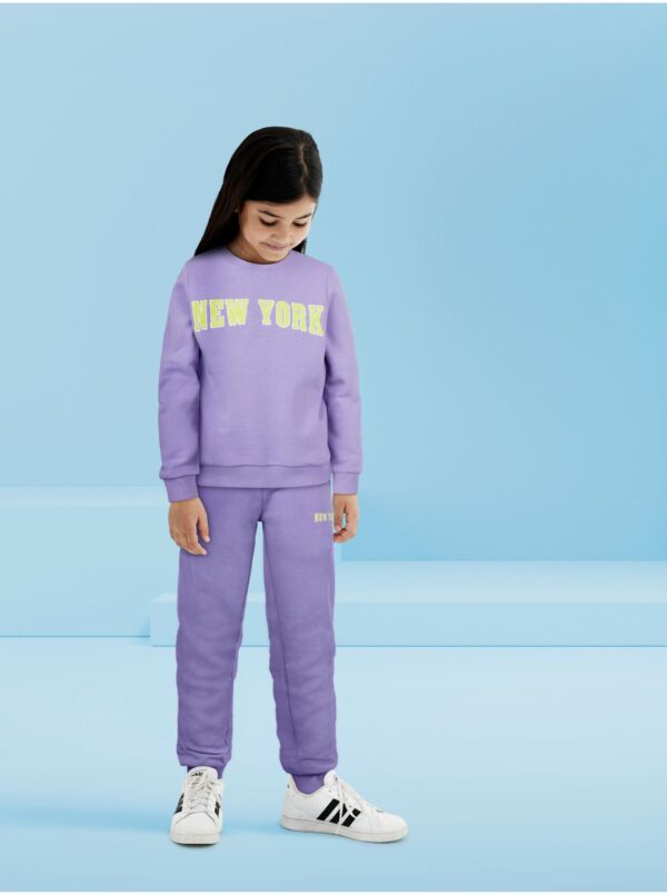 Purple girly sweatshirt name it Lola - Girls