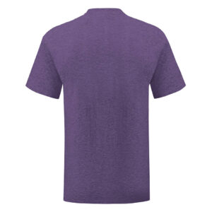 Purple men's t-shirt in combed cotton Iconic sleeve Fruit of the Loom