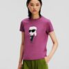 Purple women's T-shirt KARL LAGERFELD - Women