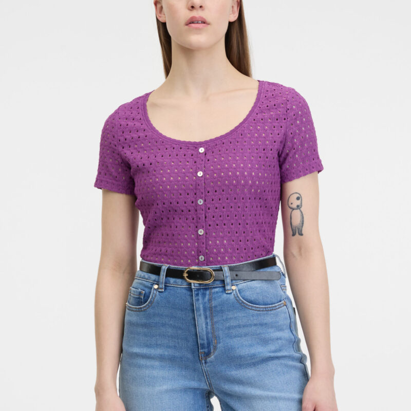 Purple women's T-shirt ORSAY - Women