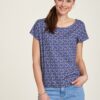 Purple women's patterned T-shirt Tranquillo - Women