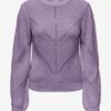 Purple women's patterned sweater ONLY Ella - Women's