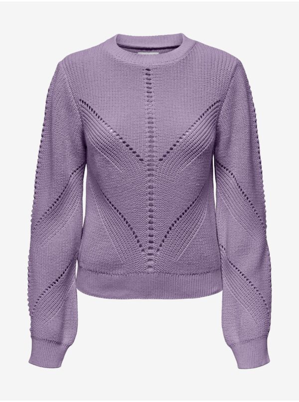 Purple women's patterned sweater ONLY Ella - Women's