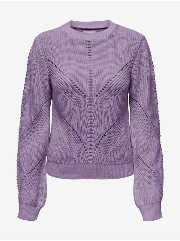 Purple women's patterned sweater ONLY Ella - Women's