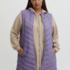 Purple women's quilted vest Fransa - Women's
