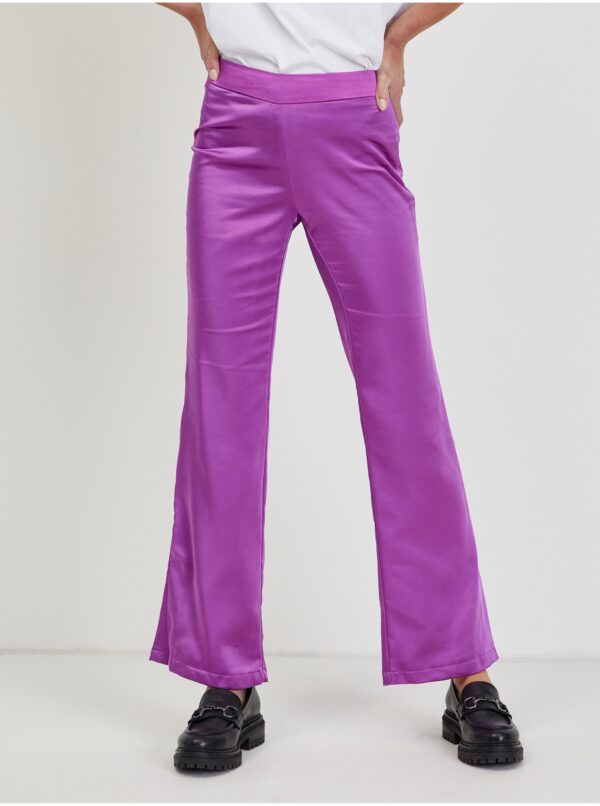 Purple women's satin pants ONLY Paige - Women