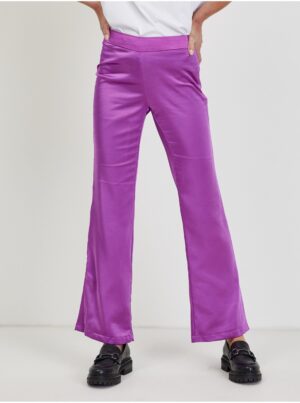 Purple women's satin pants ONLY Paige - Women