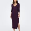 Purple women's sweater midi dress ONLY Julie - Women's