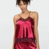 Pyjamas DKaren Brenda S-2XL burgundy 033a